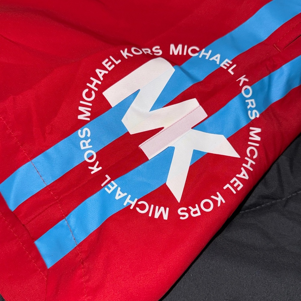 Michael Kors Red shorts with Blue Stripe
